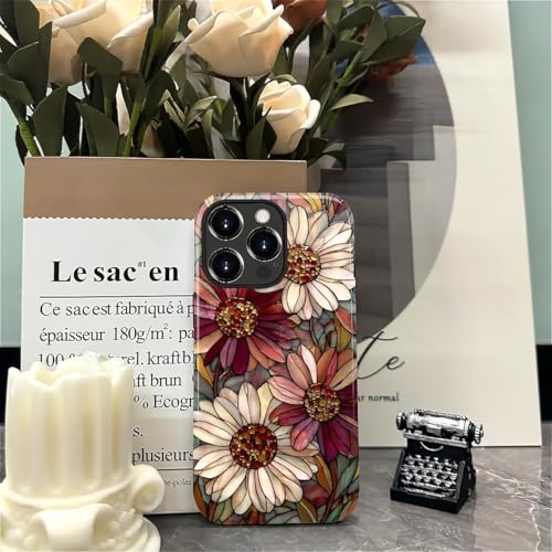 Coque iPhone 15 Pro protection hybride 2 en 1 polycarbonate durable fleur - 6