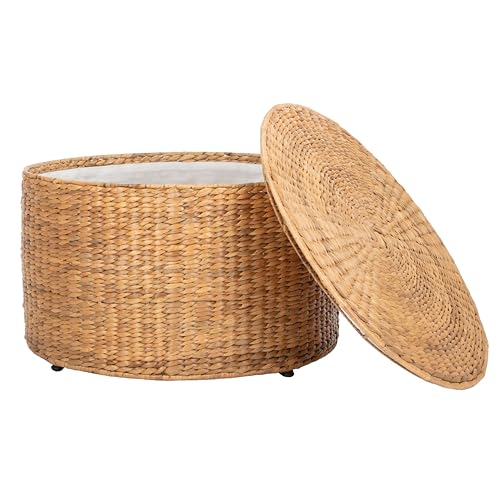 Safavieh Jesse Wicker Coffee Table with Storage