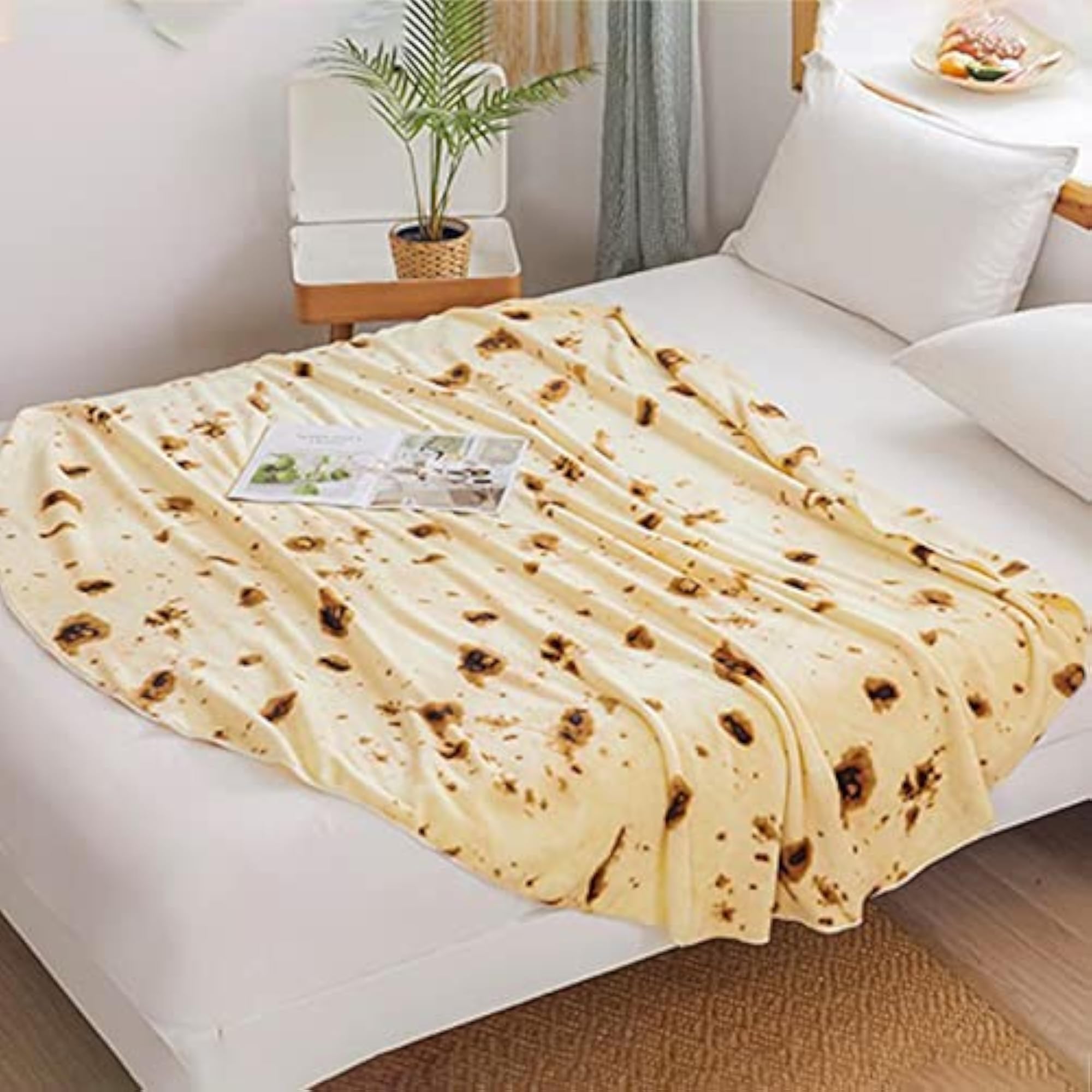 Flour Taco Throw Blanket, 150cm Camping Sofa Accessory