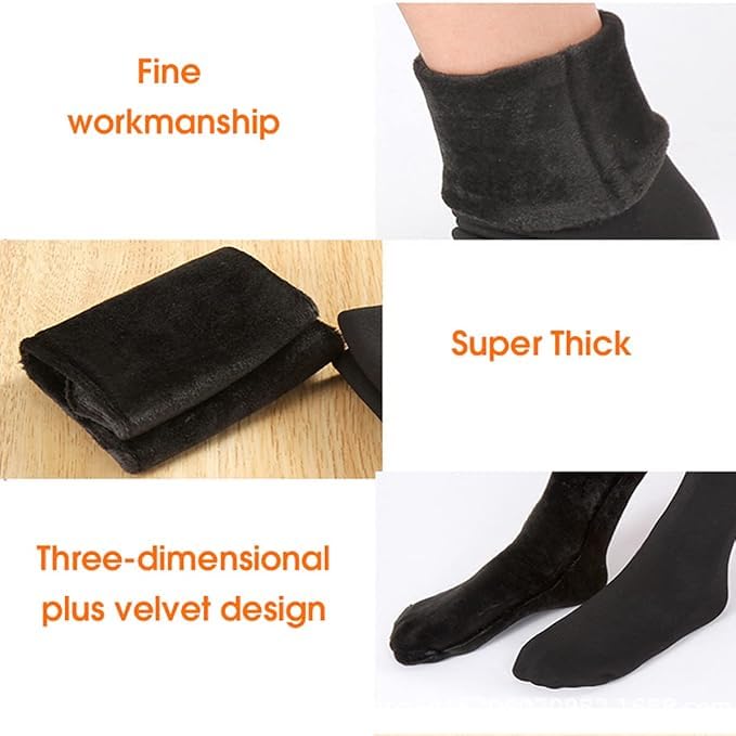 COOL INDIANS 2 Pair warm winter/snow fleece soft fur velvet snow thermal socks for women & girls | winter socks for women ankle length (Black & Green) 4