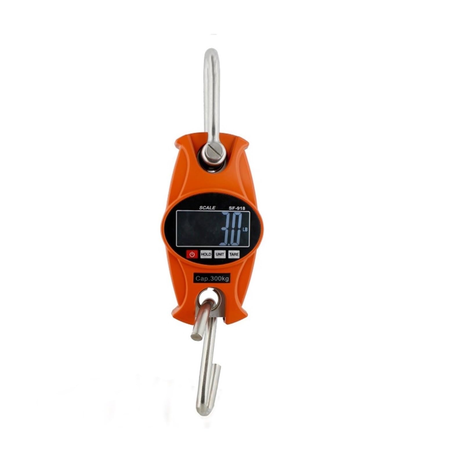 Bilancia sospesa Digitale Mini Bilancia Industriale sospesa da 300 kg con Schermo a Ganci for Garage Pesca all'aperto
