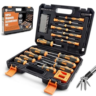MulWark Magnetic Screwdriver Set with Case, Scr...