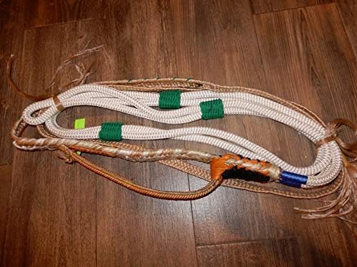 Miniatura 5 de Alligator Bull Rope White Nylon 9x7 RH 3/4" x 3/4" Soft Bull Riding - Cuerdas de toro EPT 16'