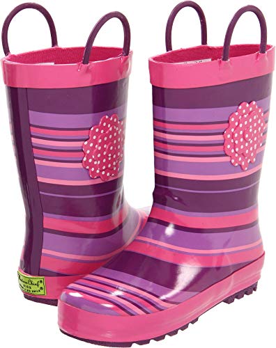 Western Chief Kids Unisex-Child Girls' Waterproof Easy-On Printed Rain Boot, Olivia, 10 M US Toddler