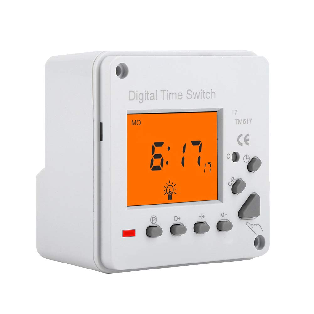 Minuteur Electronique Numerique 220V,Interrupteur Timer,Home Heating Touch sn Timer Constantly,Minuterie Intelligente Minuterie Numérique Programmable électrique Commutateur de Commande Intelligent av