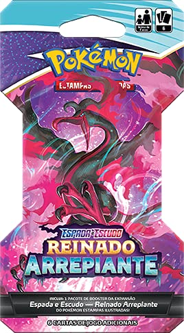 Booster Pokémon Espada E Escudo 6 Reinado Arrepiante Copag Cards Cartas, tcg