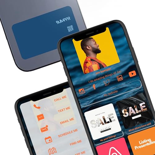 Carte de visite numérique avec puce NFC et code QR pour un profil intelligent personnalisable