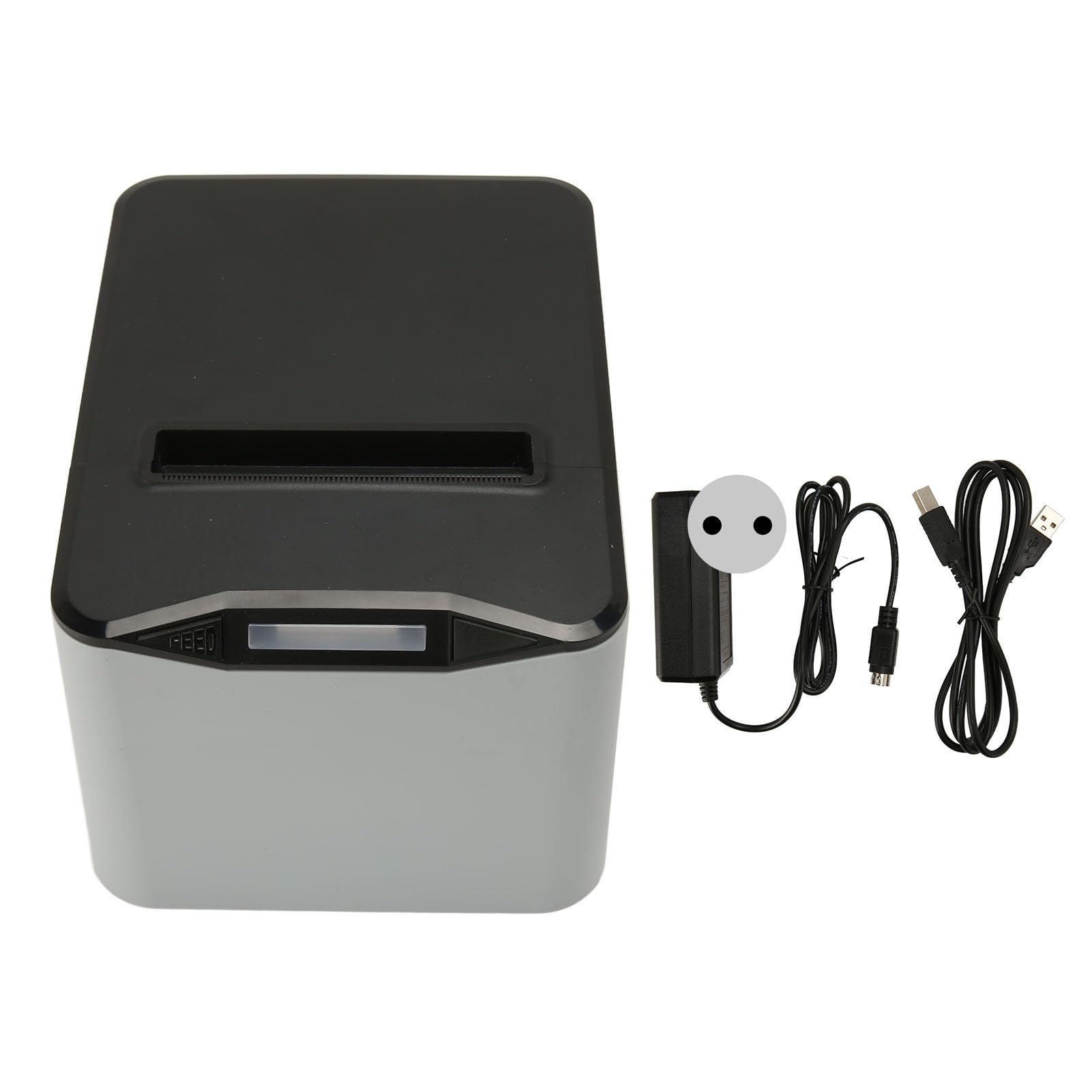 Jectse Bondrucker, 80 Mm, Wandmontage, 100–240 V, USB, LAN, Serielle Anschlüsse, Automatisches Schneiden, POS-Drucker für für POS-System (EU-Stecker)