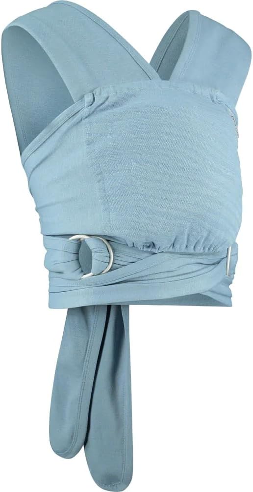 Caboo Lite Baby Carrier – Denim | One Size Multi-Position Baby Sling Carrier | Soft Lightweight Adjustable | Machine Washable Newborn Essentials