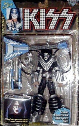 1997 KISS Ultra Action Figure with Mini Record- Ace Frehley by McFarlane Toys 787926501025 [Toy]