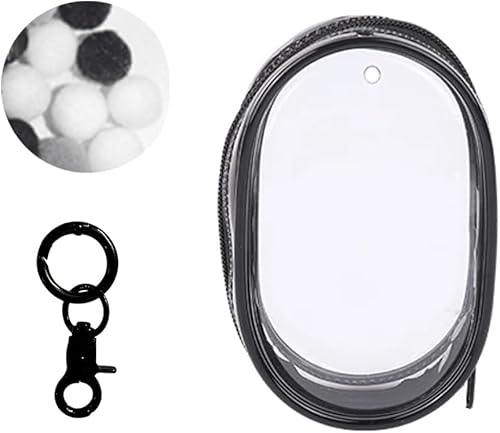 Miniatura 10 de Bolsa de exhibición transparente con llavero, caja misteriosa, mini figuras, estuche de transporte, bolsa de llavero, dijes para coleccionables