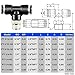 TAILONZ PNEUMATIC Male Branch Tee 1/4 Inch Tube OD x 1/8 Inch NPT Thread Push to Connect Fittings PT-1/4-N1 (Pack of 10)