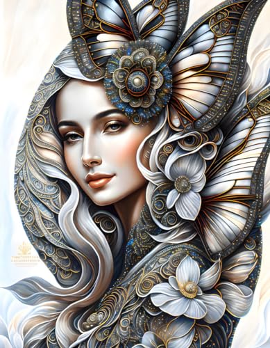 Poster mural toile féminité divine 50x70cm sans cadre WJHwjh