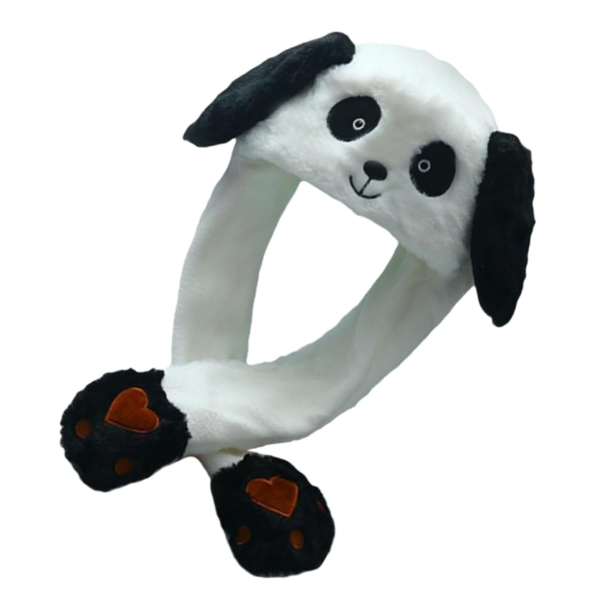 Hemoton Panda Ears Moving Hat Adorable Plush Cartoon Hat Boys and Girls Party Dress-up Comfortable for