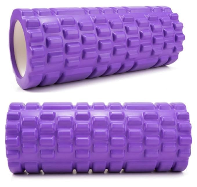 High Density Foam Roller, Purple, Textured Surface for Deep Tissue Massage, Physical Therapy, Muscle Recovery, Exercise Equipment-picture-19