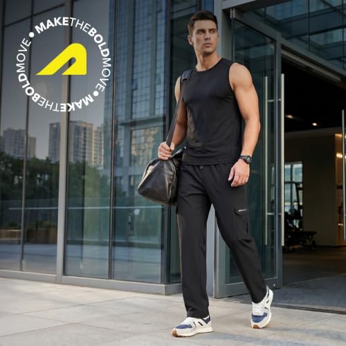 Image of Boldfit Mens Athleisure Cargo Pants for Man Stylish Multi Pockets Cargo Pant Regular Fit Casual Trousers for Men Gym Wear Joggers Track Pant Men Fashion Jeans Man Summer Wear