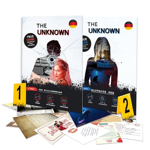 The Unknown Bundle: Fall 1 & 2 - Spannende Krimi-Abenteuer, Ermittlerspiele Set, True Crime Rätselspaß für Zuhause, 1-6 Spieler