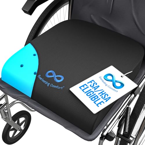 Our #5 Pick is the Everlasting Comfort Pure Memory Foam Wheelchair Seat Cushion