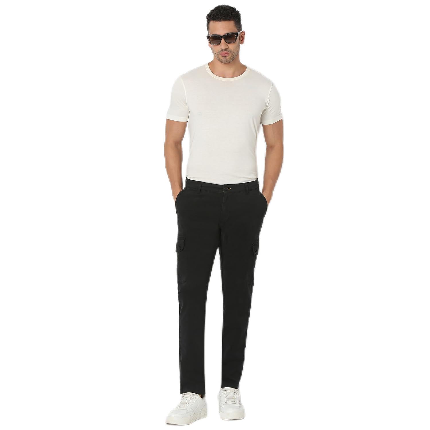 spykar Men's Regular Cargo Pants-picture-38