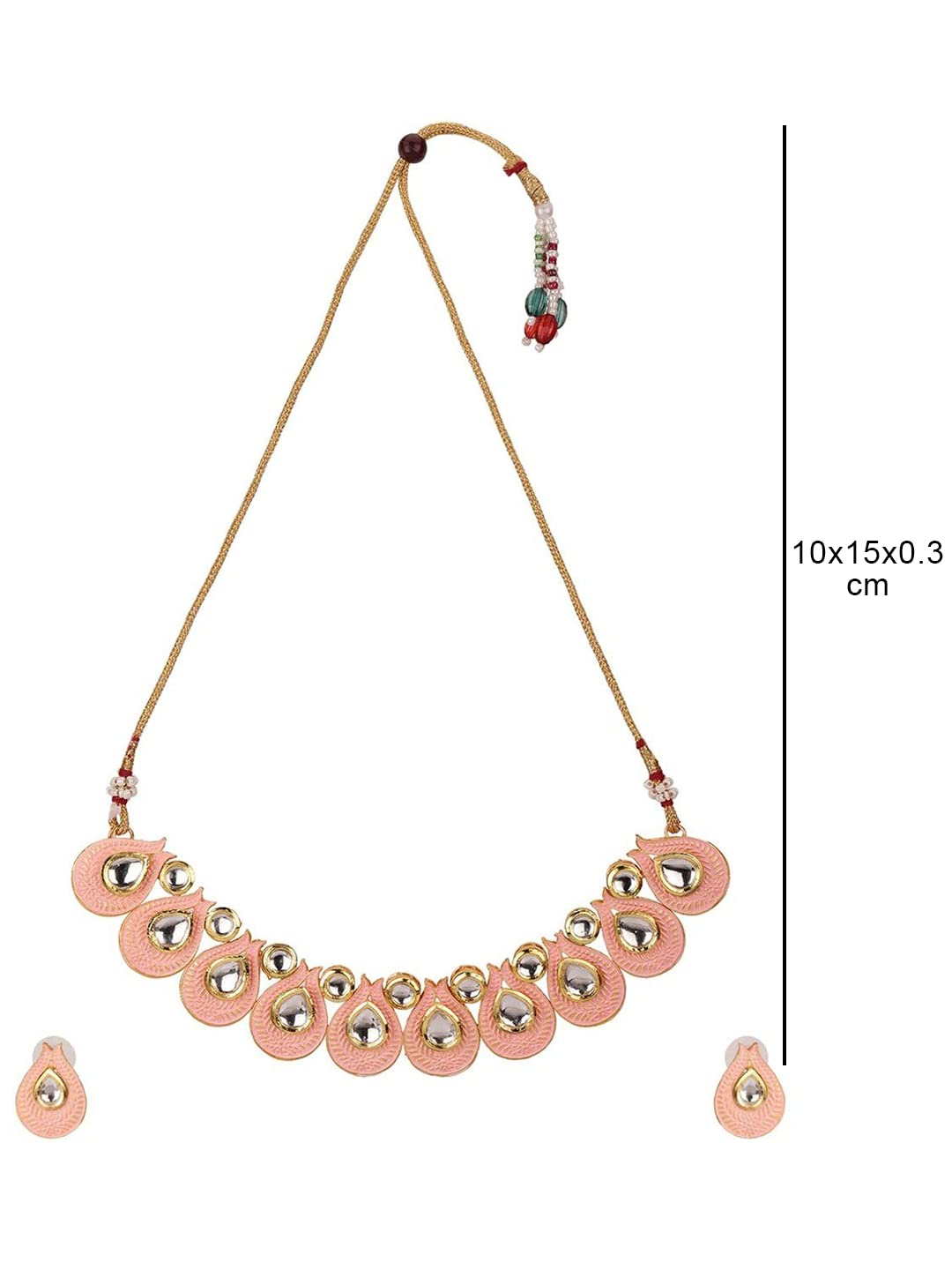 Gold-Plated Beads Jewellery Set, Elegant Gift