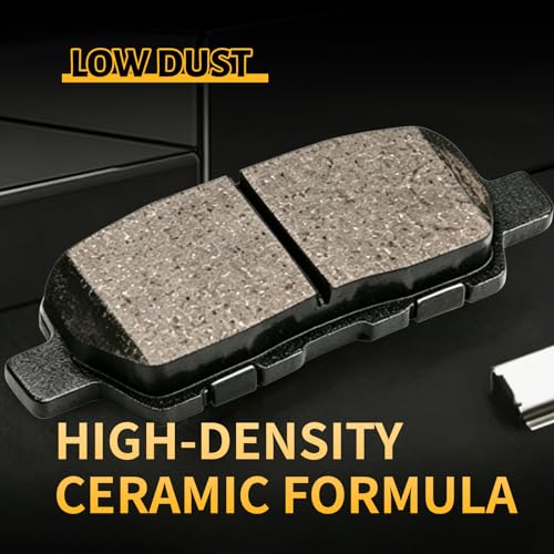 Image of Ceramic Front and Rear Brake Pads Compatible with 2013 Infiniti JX35;2014-2020 Infiniti QX60;2013-2020 Nissan Pathfinder;2015-2020,2022-2025 Nissan Murano;2021 Murano(To 11 /20)(D1649+D1288)