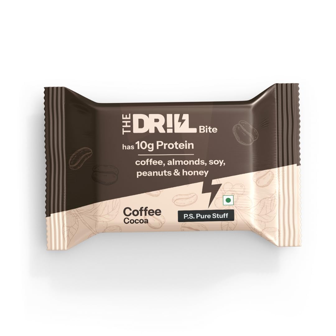 The Drill Bite - Nutty Cocoa | Pack of 6 |10g Protein Bar | Muscle Gain & Energy | No Added Sugar | Natural Ingredients | No Preservatives | Clean Plant Protein — Amazon image 7