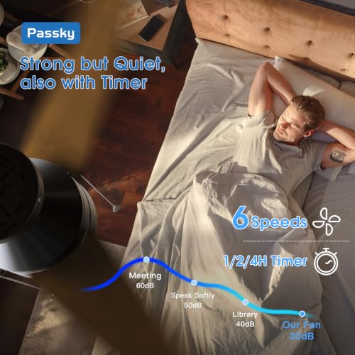 Image of Passky Ceiling Fans with Lights, 52 inch Low Profile Ceiling Fan with Pull Chain and Remote Control, Flush Mount, Reversible, 5CCT, Dimmable, Noiseless, Black Pull Cord Ceiling Fan for Bedroom