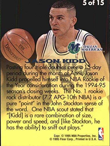 Amazon.com: 1995-96 Fleer Rookie Sensations #5 Jason Kidd NBA