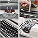 LSHFYV Retro Typewriter, Mechanical English Typewriter, Old-Fashioned Traditional Portable Manual Typewriter, Vintage Finish Antique Typewriters for Notes or Letters or Creative Writing,White