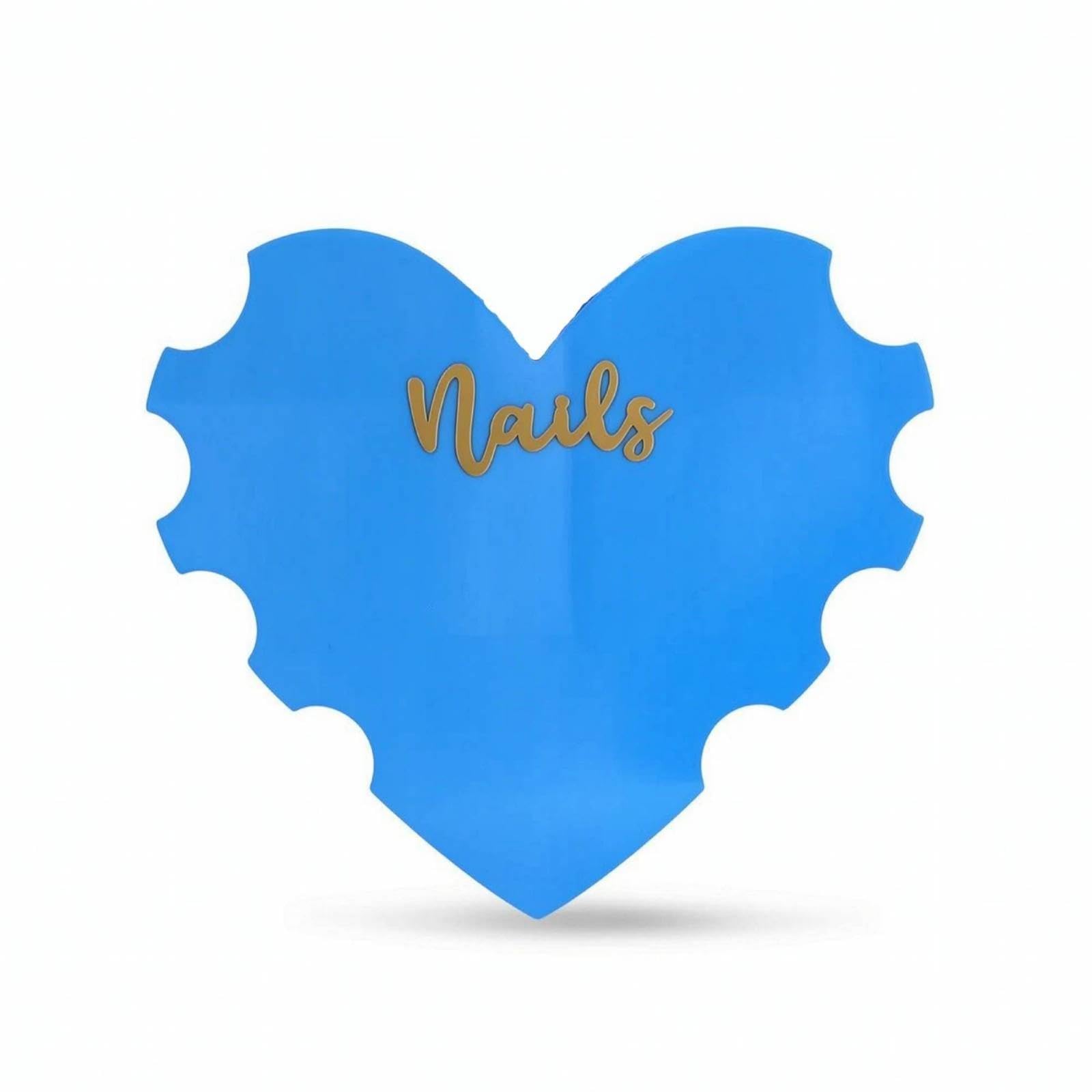 Nail Display Card Heart-Shaped Nail Presentation Card Acrylic for Manicurists-image-1