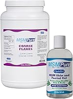 Vista 1 de KALA HEALTH MSMPure MSM Coarse Flakes 5lb y MSM Gel con Aloe Orgánico 8oz Bundle
