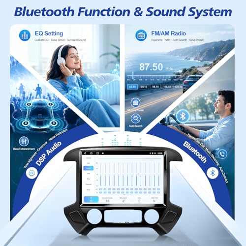 Radio Auto 13.1" Pantalla Táctil QLED Android 13 Chevy miniatura 6