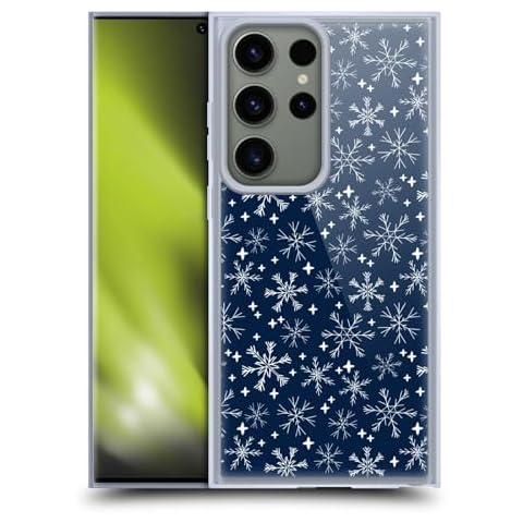 Head Case Designs Snowflakes Gel Case for Samsung Galaxy S23 Ultra Cover