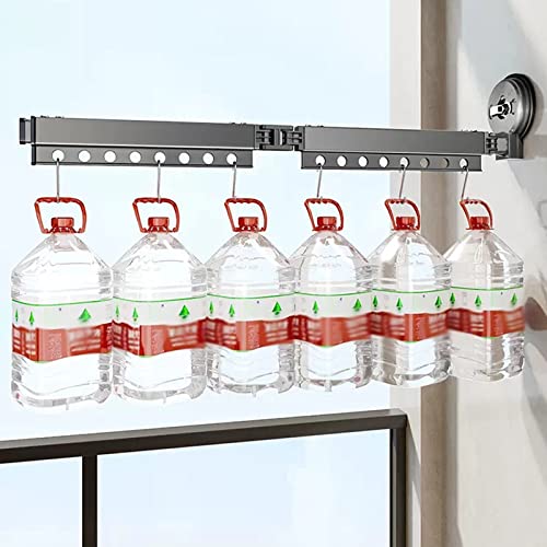 Étendoir à linge pliable mural en gris aluminium durable
