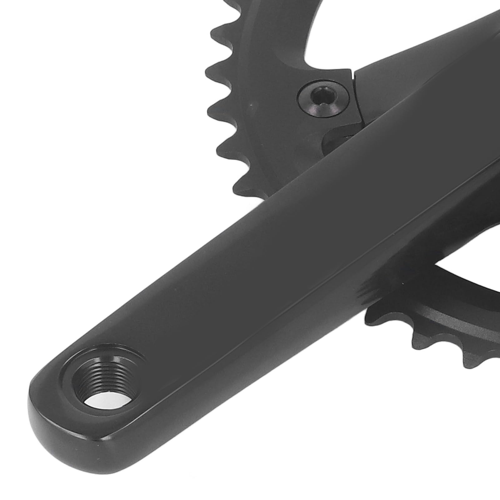 Zestaw korby rowerowej, 48 zębów, czarny, czworokątny stożek, stop aluminium, zestaw korbowy do rowerów górskich, wyścigowych, rowerów Fixed Gear