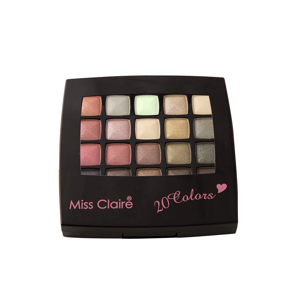 Miss Claire20 Color Eye Shadow 2, Multicolor, 9.5 g