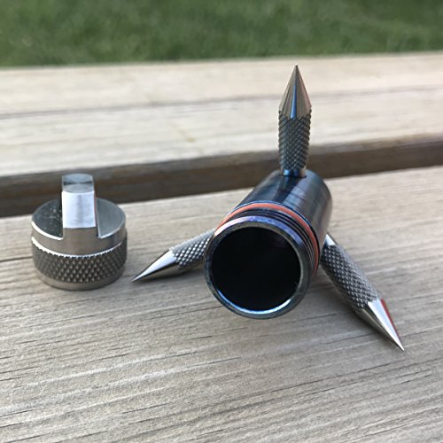 Image of Titanium Grappling Hook Rescue Hooks with Waterproof Capsule Case for Emergency