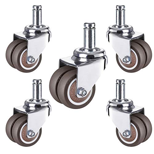 Roulettes de berceau M11x22mm pivotantes et lot de 5 roulettes de meubles