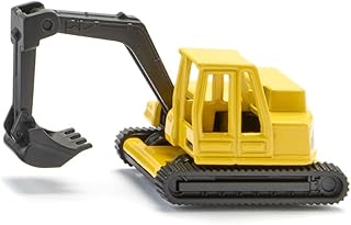 siku 0801, Excavateur, Métal/Plastique, Jaune/Noir, Bras de pelle mobile, Cabine rotative