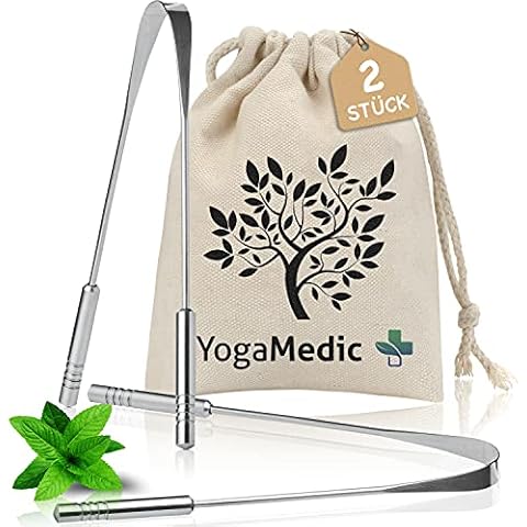 Zungenreiniger Edelstahl 100% inkl. Baumwollbeutel - Handgefertigt - Verpackung 100% recycelt - Ayurveda Zungenschaber gegen Mundgeruch 2 Stück Cover