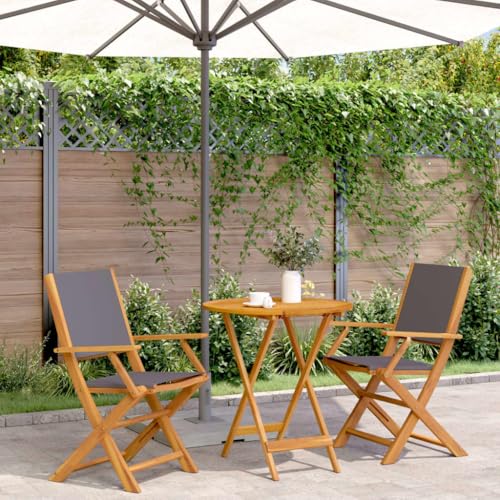 vidaXL Lot de 3 tabourets de bar réglables pour îlot de cuisine