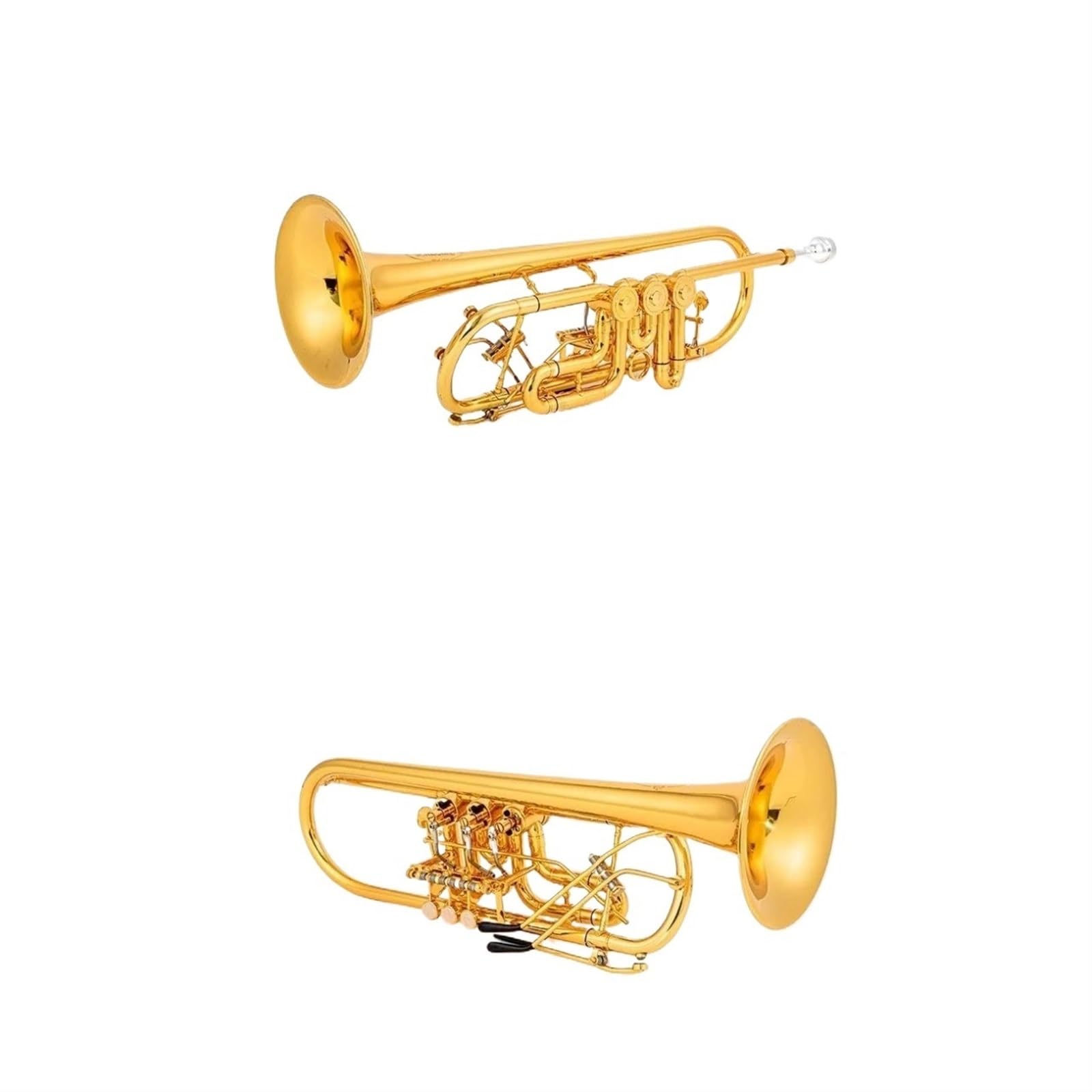 Tromba Standard Per Principianti Strumento A Tromba Professionale Con Valvola Rotativa Per Tromba In Sib Tipo B Chiave Piatta In Ottone Dorato
