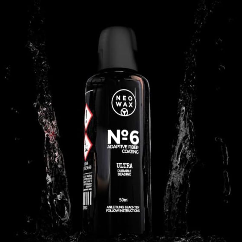 NEOWAX NO 6 Keramik Versiegelung Kit 50ml - Autolack Keramikversiegelung Coating | Lackversiegelung | NANO Technologie - Felgenversiegelung mit LOTUS Abperl Effekt