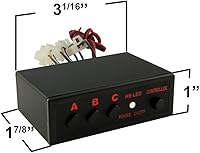 Vista 2 de Caja de control de 6 carcasas para 18 luces LED estroboscópicas Sinlge (3 en 1) y 54 LED estroboscópicas (9 en 1) para camión, barco, coche, luces