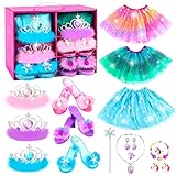 HAMSILY Princess Dress Up Shoes Set, Girls Dress Up Toys Toddler Jewelry Boutique Kit, 3 Themes of U