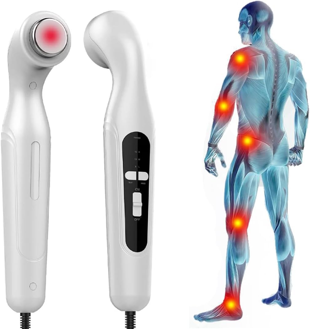 15W Appareil De PhysiothéRapie à Ultrasons, 3 Vitesses Masseur à Ultrasons avec Massage Double Profond 27/82mm, pour Soulager la Douleur Causée par les Lésions Musculaires et la Douleur