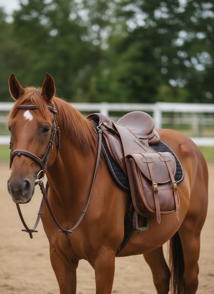 Alforja de cuero occidental para caballo | Ideal para paseos ecuestres, carreras de barriles y equitación | Alforja con correa ajustable (Tamaño: 11 x 11 x 3,5 pulgadas) miniatura 3