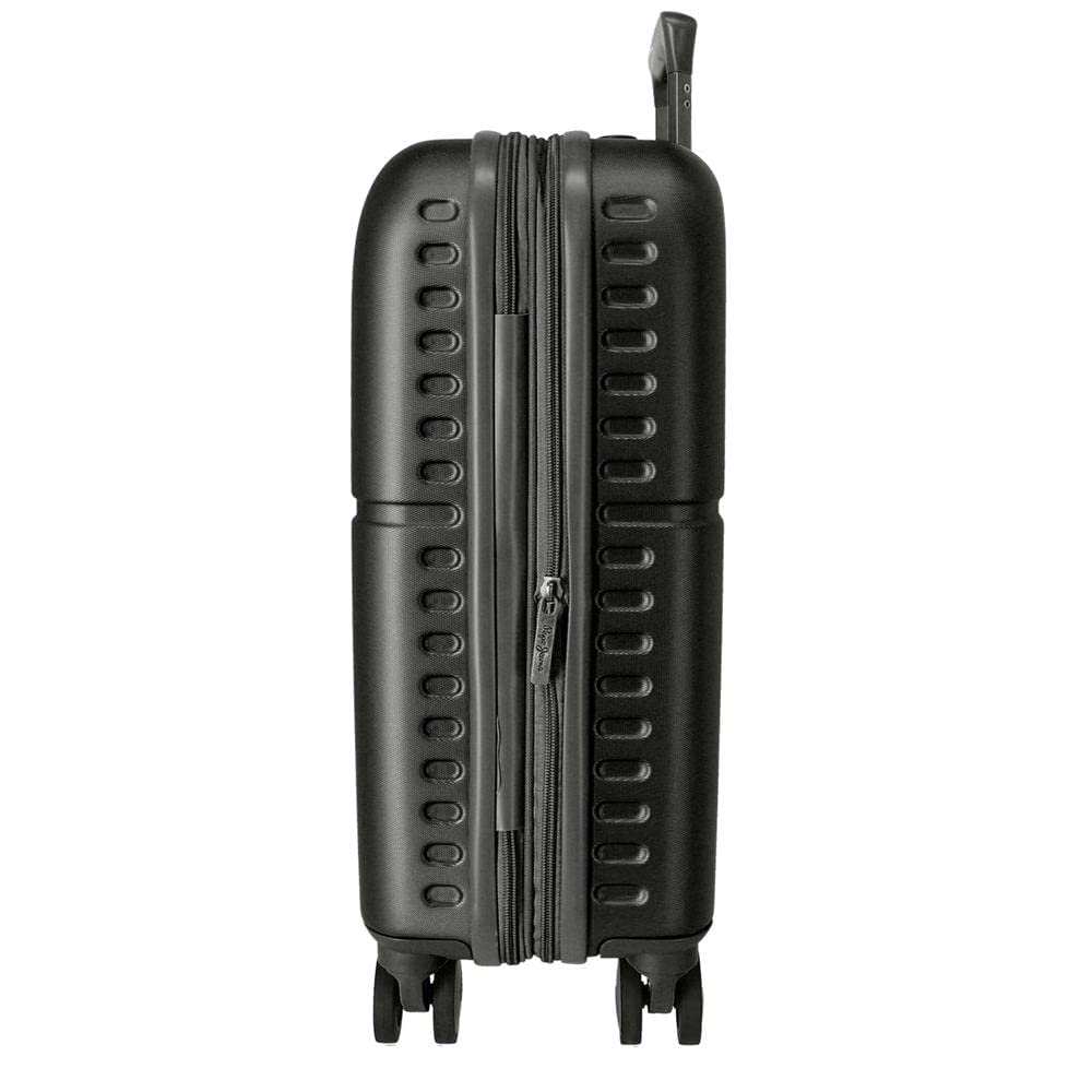 Pepe Jeans Jane Maleta de cabina Negro 40x55x20 cms Rígida ABS Cierre TSA integrado 37L 2,74 kgs 4 Ruedas dobles Extensible Equipaje de Mano