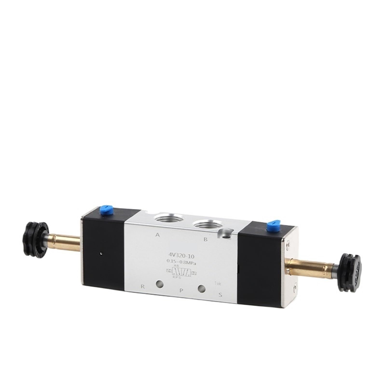 Orflzupk Valve Body Pneumatic 5/2 Way Dual Coil Solenoid Valve 4V320-10 Solenoid Valve Air Valve Directional Valve Dc12v Dc24v Ac110v Ac220v(,Ac110v)