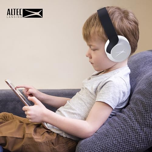 Image of Altec Lansing Kid Safe Noise Cancelling Wireless Headphones 15H Battery, 85dB Volume Limit, Foldable Design Powerful Sound, Active Noise Cancellation Perfect for Kids Ages 7+